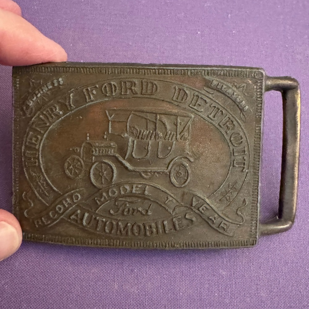 Vintage Ford Automobile Belt Buckle